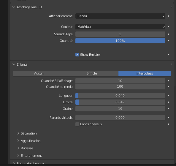 Amelioration Menu